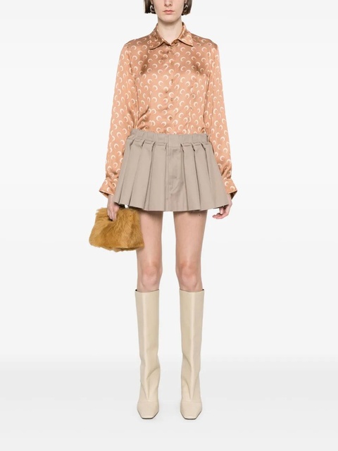 Marine Serre Crescent Moon-printed shirt - Orange - zdjęcie produktu nr 2
