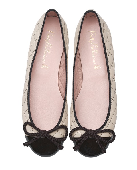 PRETTY BALLERINAS - Pikowane baleriny z kokardką Rosario - zdjęcie produktu nr 1