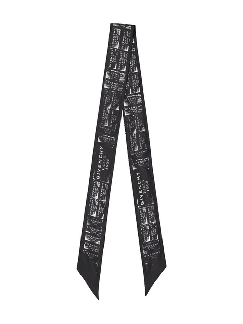 Givenchy logo-stamp silk scarf - Black - zdjęcie produktu nr 1