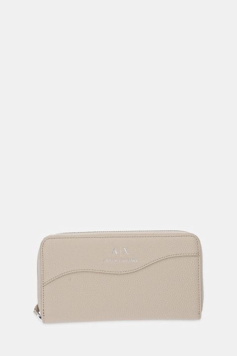 Armani Exchange portfel damski kolor beżowy 948068 CC783 - zdjęcie produktu nr 1