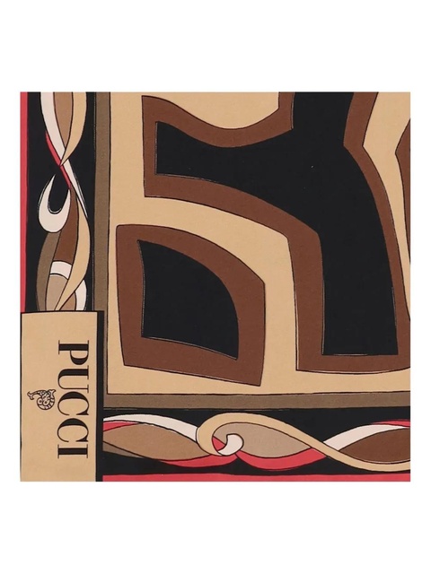 PUCCI printed silk scarf - Gold - zdjęcie produktu nr 2