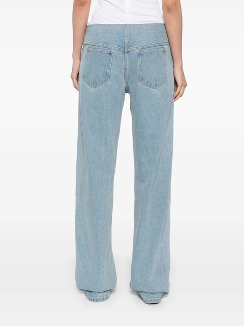 Christopher Esber streaked denim jeans - Blue - zdjęcie produktu nr 2