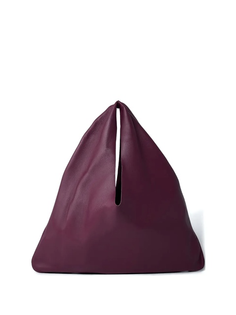The Row small Bindle leather tote bag - Red - zdjęcie produktu nr 1