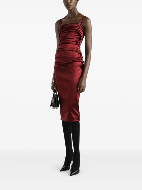 Dolce & Gabbana satin midi dress - Red - zdjęcie produktu nr 2
