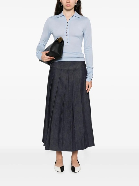 Jacquemus merino-wool polo shirt - Blue - zdjęcie produktu nr 2