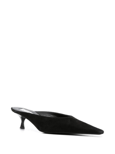 Victoria Beckham 45mm pointed-toe leather mules - Black - zdjęcie produktu nr 1