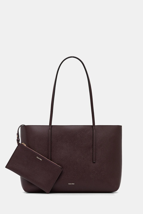 Calvin Klein torebka kolor brązowy LV04F3274G - zdjęcie produktu nr 1