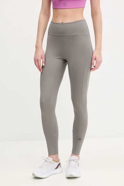 adidas by Stella McCartney legginsy treningowe TruePurpose Optime kolor szary gładkie JJ0129 - zdjęcie produktu nr 2