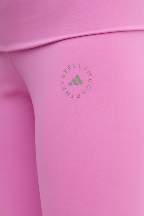 adidas by Stella McCartney legginsy treningowe kolor fioletowy gładkie JJ1629 - zdjęcie produktu nr 2