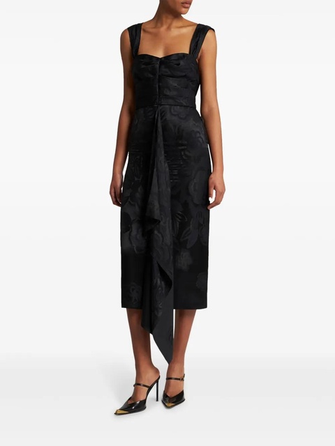ETRO floral jacquard midi dress - Black - zdjęcie produktu nr 2