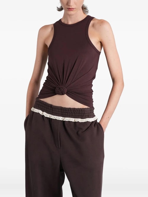 Magda Butrym knotted tank top - Brown - zdjęcie produktu nr 2