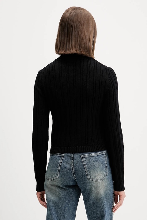 Guess Jeans sweter bawełniany damski kolor czarny W5BR13 Z3HM1 - zdjęcie produktu nr 2