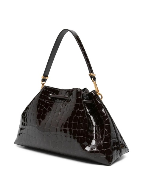 Jimmy Choo Bon Bon croc-effect bucket bag - Brown - zdjęcie produktu nr 2