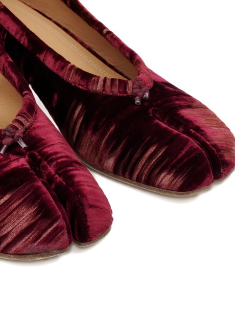 Maison Margiela 30mm Tabi ballet flats - Red - zdjęcie produktu nr 2