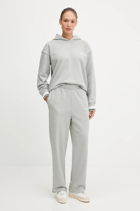 Calvin Klein Performance spodnie dresowe damskie kolor szary gładkie LVGWF5P627 - zdjęcie produktu nr 1