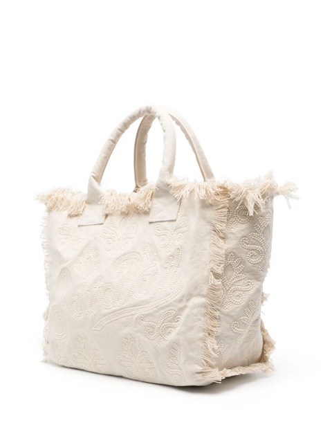 MC2 Saint Barth Vanity embroidered beach bag - Neutrals - zdjęcie produktu nr 2