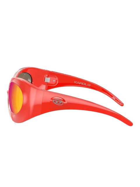 Diesel x Karol G oversized-frame sunglasses - Red - zdjęcie produktu nr 1