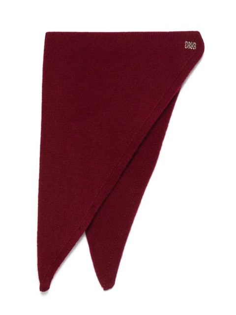 SANDRO signature-plaque wool scarf - Red - zdjęcie produktu nr 1