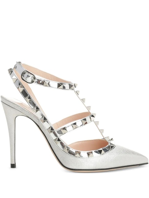 Valentino Garavani 100mm Rockstud pumps - Grey - zdjęcie produktu nr 1