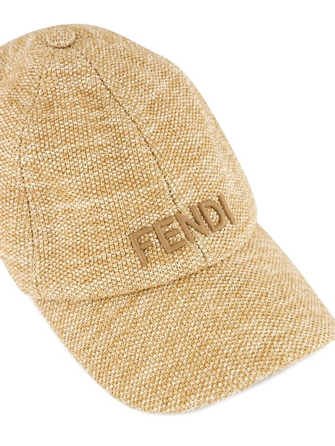 FENDI embroidered-logo baseball cap - Neutrals - zdjęcie produktu nr 2
