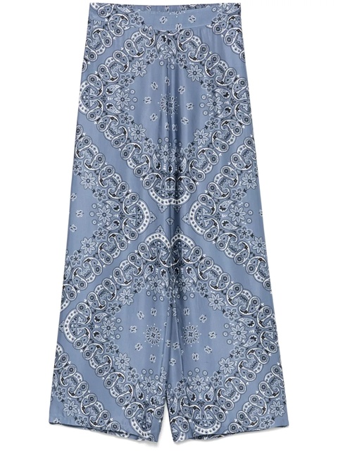 Maje satin trousers - Blue - zdjęcie produktu nr 1