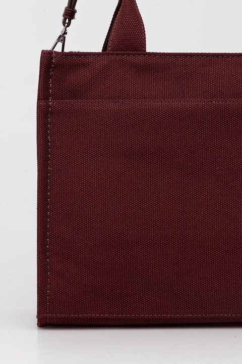 Dkny torebka bawełniana kolor bordowy R41AOR57 - zdjęcie produktu nr 2