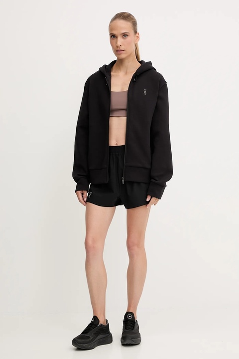 On bluza treningowa Focus Tech kolor czarny z kapturem 1WF30370553 - zdjęcie produktu nr 2