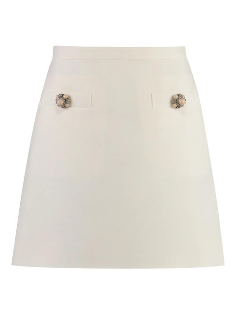 Valentino Garavani Crepe Couture mini skirt - Neutrals - zdjęcie produktu nr 1
