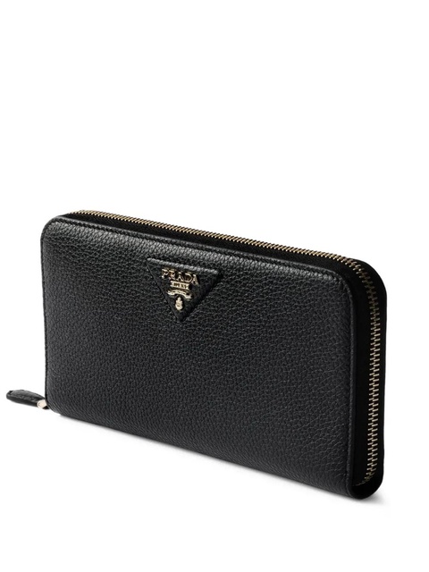Prada large leather zip-around wallet - Black - zdjęcie produktu nr 2
