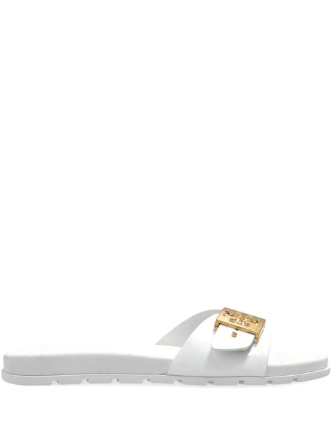 Tory Burch buckle slides - White - zdjęcie produktu nr 1