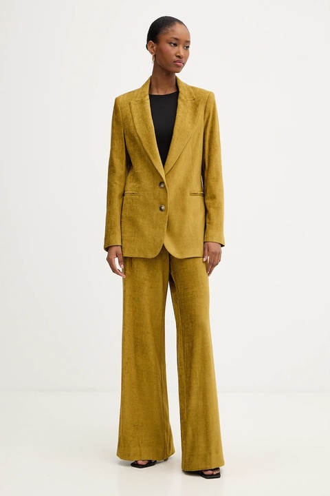 Haveone marynarka kolor zielony jednorzędowa gładka JCB-P002 - zdjęcie produktu nr 1