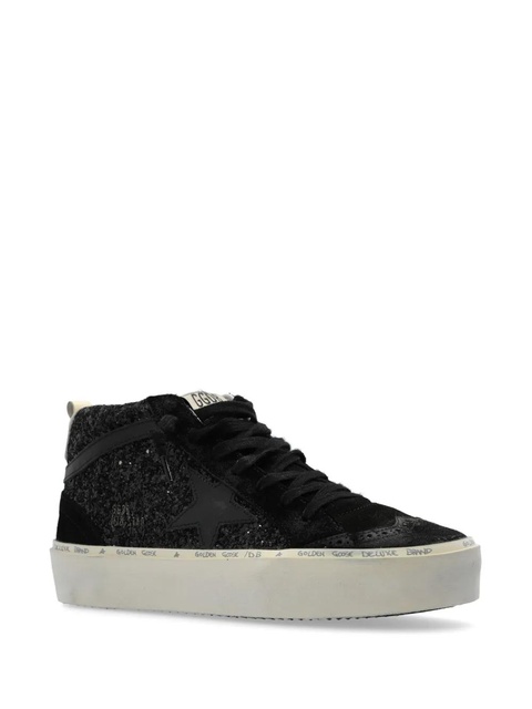 Golden Goose Mid Star high-top glitter sneakers - Black - zdjęcie produktu nr 2