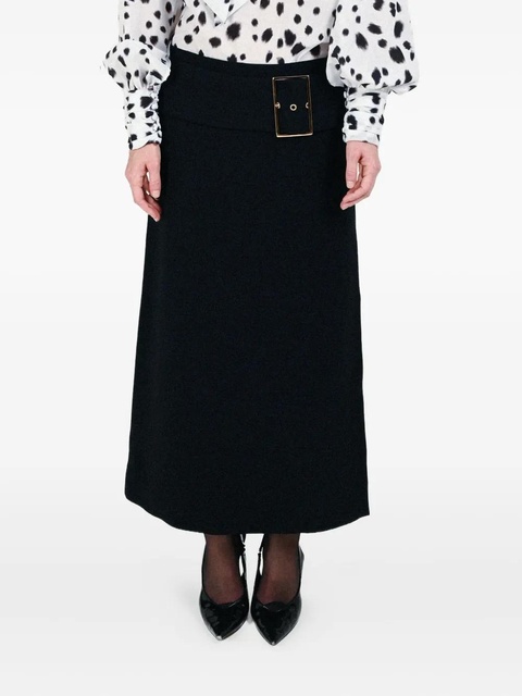 Rowen Rose low-waist buckle maxi skirt - Black - zdjęcie produktu nr 1