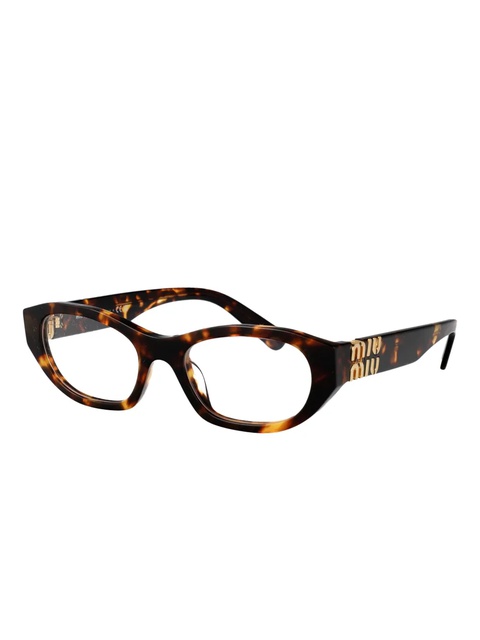 Miu Miu Eyewear tortoiseshell-pattern glasses - Brown - zdjęcie produktu nr 1