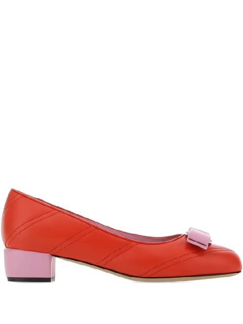 Ferragamo signature Vara bow detail pumps - Red - zdjęcie produktu nr 1