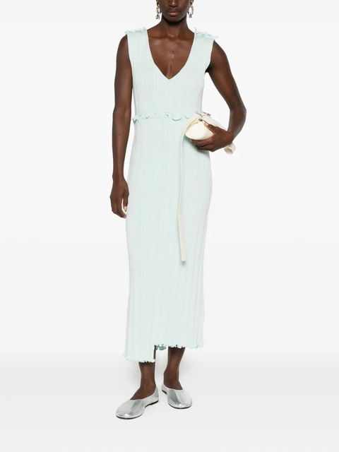 Jil Sander asymmetric midi dress - Blue - zdjęcie produktu nr 2