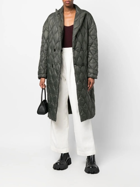 AMIRI double-breasted quilted coat - Green - zdjęcie produktu nr 1
