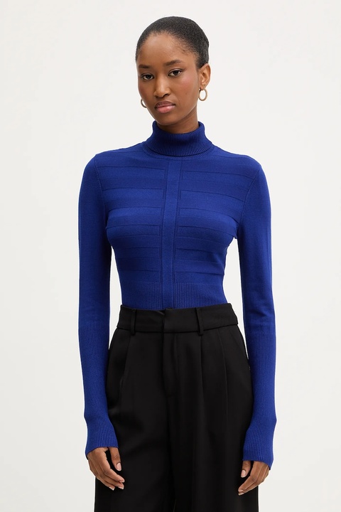 Morgan sweter MENTOS.M damski kolor granatowy z golfem MENTOS.M - zdjęcie produktu nr 1