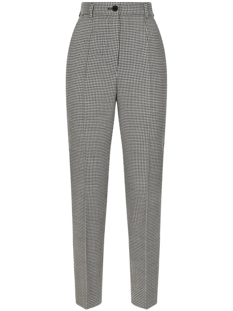 Dolce & Gabbana houndstooth wool trousers - Brown - zdjęcie produktu nr 1