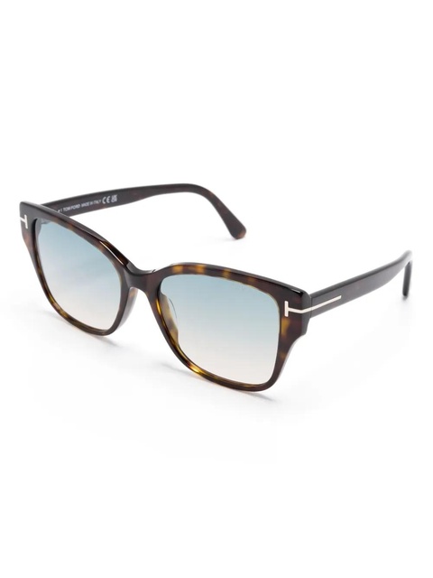 TOM FORD Eyewear Elsa square-frame sunglasses - Brown - zdjęcie produktu nr 2
