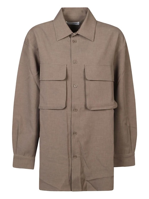 The Frankie Shop double-pocket button-down shirt - Neutrals - zdjęcie produktu nr 1
