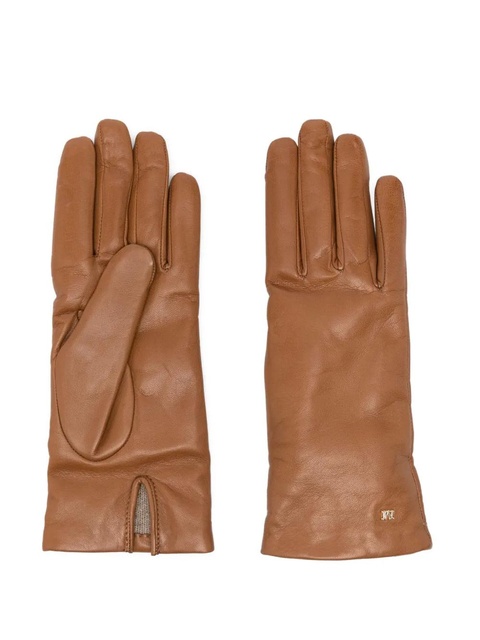 Max Mara leather gloves - Brown - zdjęcie produktu nr 1