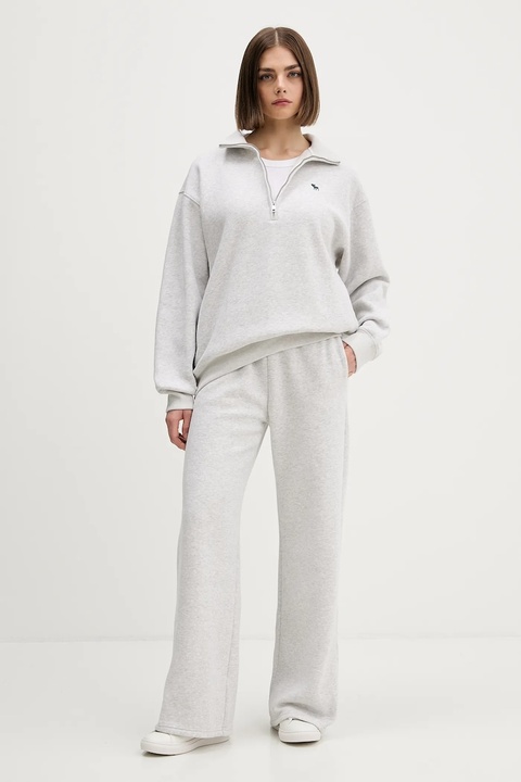 Abercrombie & Fitch bluza damska kolor szary melanżowa KI152-5418-912 - zdjęcie produktu nr 2