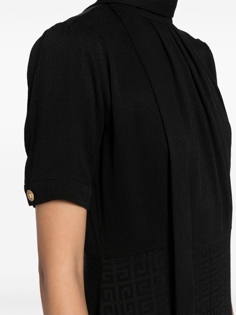 Givenchy 4G-jacquard silk midi dress - Black - zdjęcie produktu nr 2
