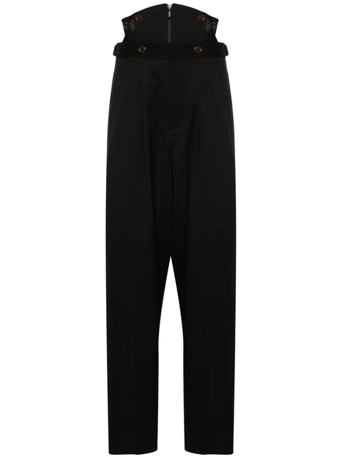 Vivienne Westwood corset-detail trousers - Black - zdjęcie produktu nr 2