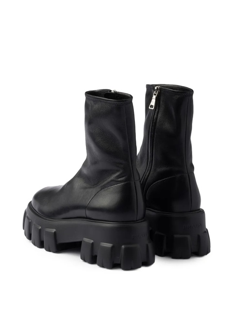 Prada 55mm lug-sole boots - Black - zdjęcie produktu nr 2