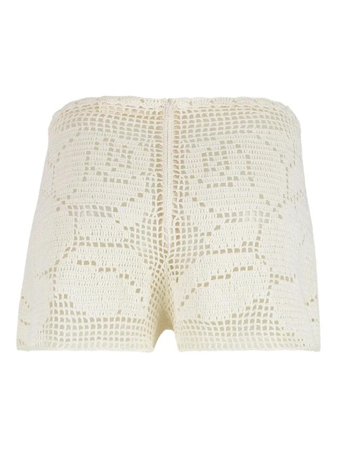 Magda Butrym crochet floral shorts - Neutrals - zdjęcie produktu nr 2