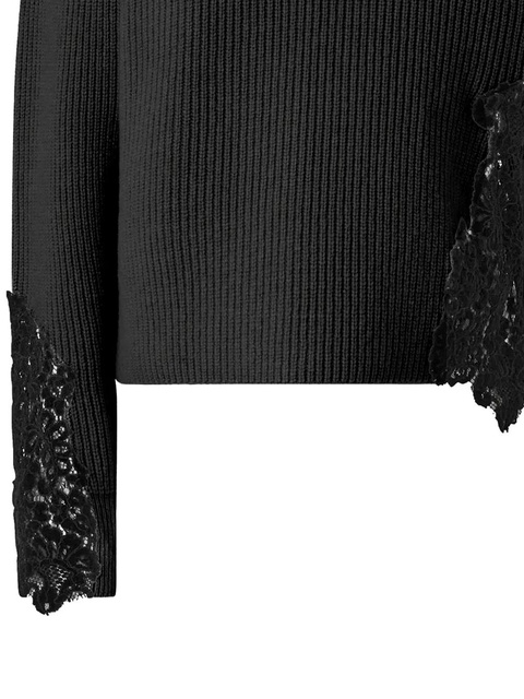 PINKO lace-ribbed sweater - Black - zdjęcie produktu nr 2