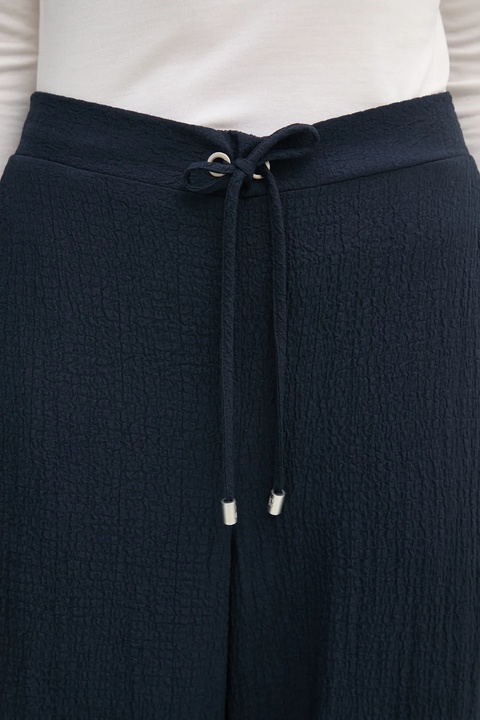 Joseph Ribkoff spodnie damskie kolor granatowy szerokie high waist 251293 - zdjęcie produktu nr 2