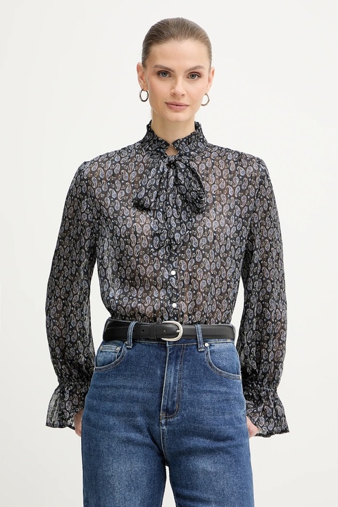 Morgan bluzka damska kolor niebieski wzorzysta CONNY.F - zdjęcie produktu nr 1